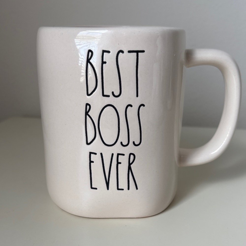 Rae Dunn Best Boss Ever Large Artisan Coffee Mug Work Office Gift New